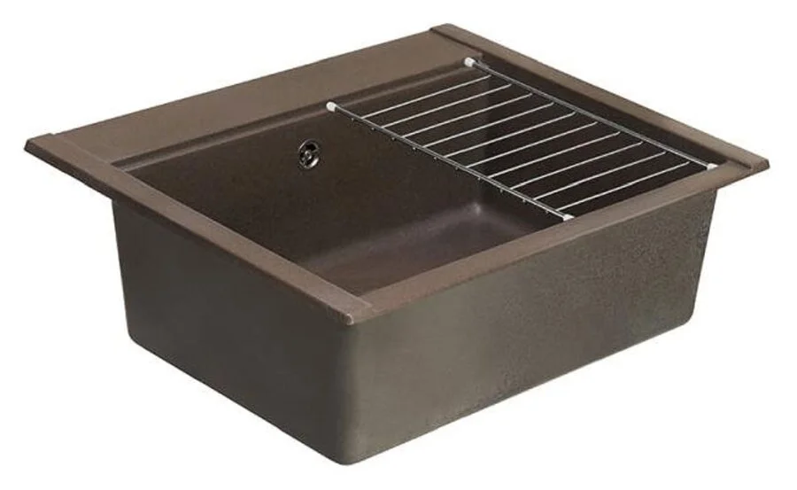 Мойка для кухни Акватон Делия 60 см кофе - фото 4