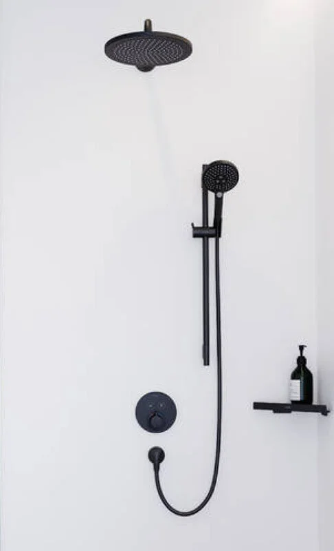 Верхний душ Hansgrohe Croma матовый черный - фото 3