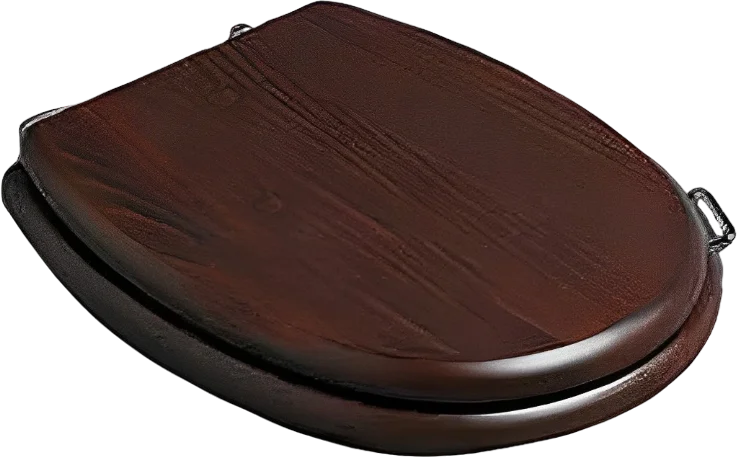 Крышка-сидение с микролифтом Simas Lante орех, петли хром - фото 1