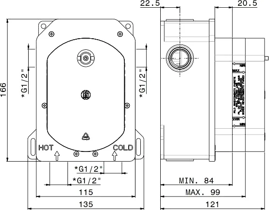 Смеситель для душа Kerama Marazzi Ole золотой атласный - фото 4