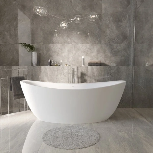 Ванна акриловая Grossman Galaxy 180x85 см белая матовая - фото 3