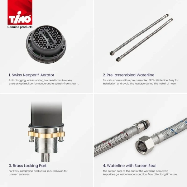 Смеситель с гигиеническим душем черный Timo Torne 4360 03G, комбинированные - фото 6