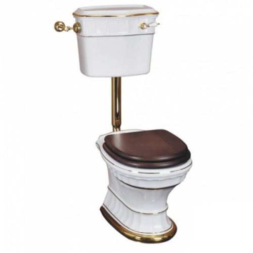 Унитаз Migliore Gianeta ML.GNT-25.811 с золотой отделкой - фото 1