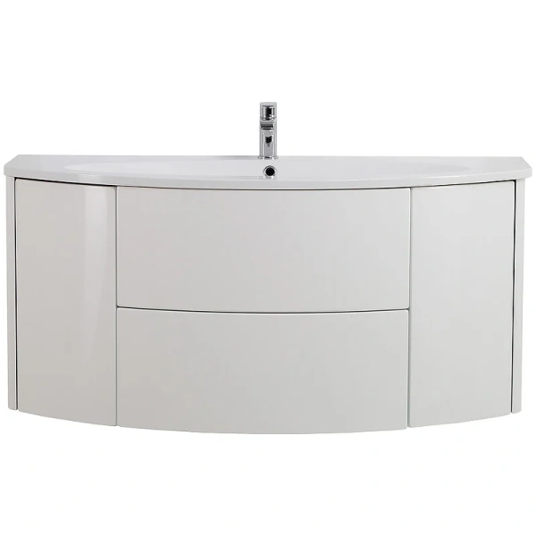 Тумба под раковину подвесная Cezares Eden 121 см Bianco lucido, современная, hi-tech - фото 3