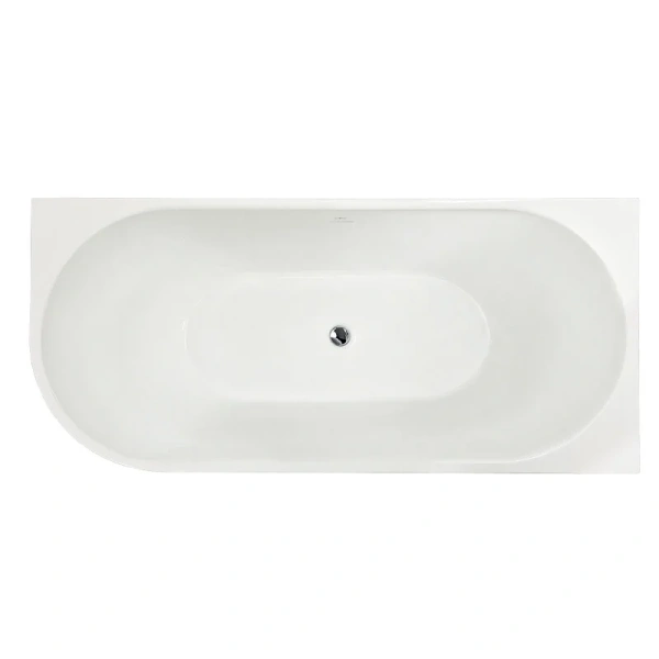 Ванна акриловая Royal Bath Riva RB610310L-CH/RB610310R-CH, 150 x 75 см, левая/правая, цвет белый - фото 1