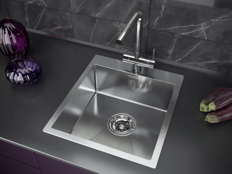 Мойка для кухни Paulmark Neckar 45 см нержавеющая сталь, прямоугольной формы - фото 4