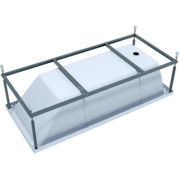 Ванна акриловая Diwo Суздаль 180 x 80 см, с каркасом, цвет белый, Щ0000046598/Щ0000048582, в наличии - фото 10