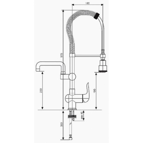 Смеситель для кухни Emmevi Neco 91410 - фото 2