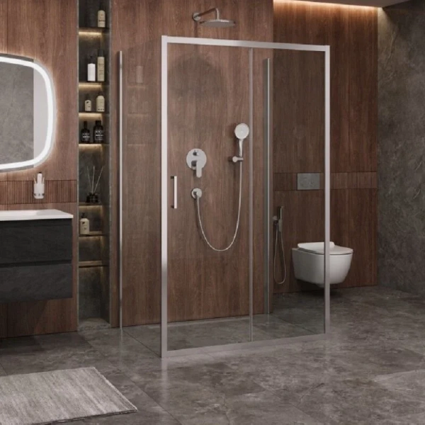 Душевой уголок Cezares Molveno 110х80 см прозрачное стекло - фото 1