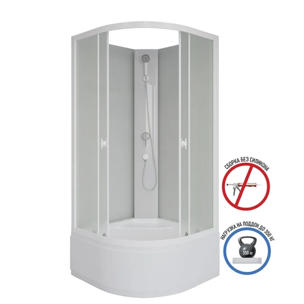 Душевая кабина Niagara Promo 80х80 см без крыши - фото 4