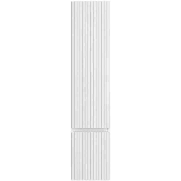 Шкаф-пенал Brevita Victory 35 см белый, левый, подвесные, напольные - фото 6