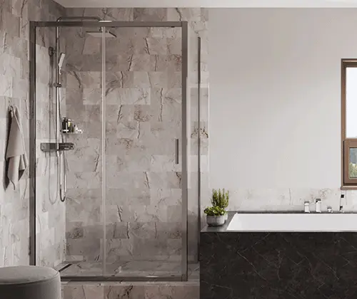 Душевая дверь WasserKRAFT Main 130 см профиль хром, стеклянные - фото 5