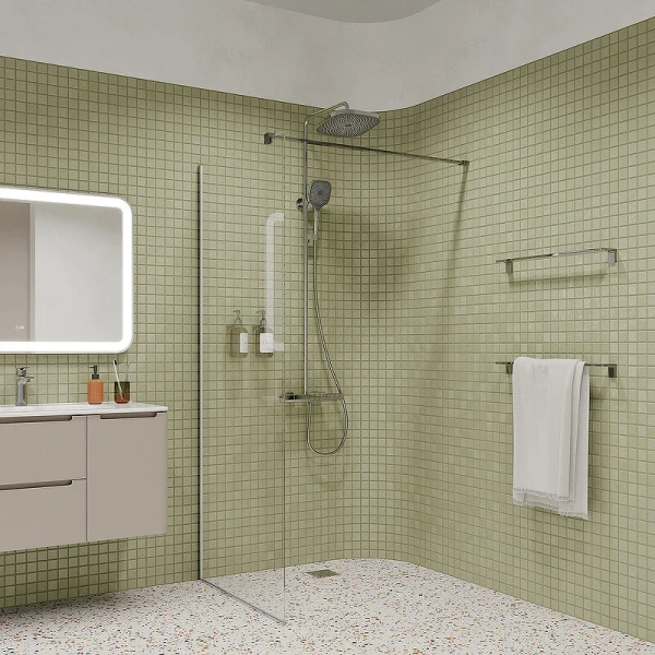 Душевая стойка IDDIS SpaHome с тропическим душем хром index_1 - фото 10