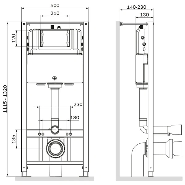 Унитаз с инсталляцией Am.Pm Spirit V2.0 с сиденьем микролифт и клавишей - фото 3