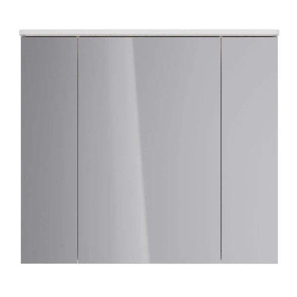 Зеркальный шкаф с подсветкой Lemark Zenon 90 см 3-х дверный, современные, hi-tech - фото 3