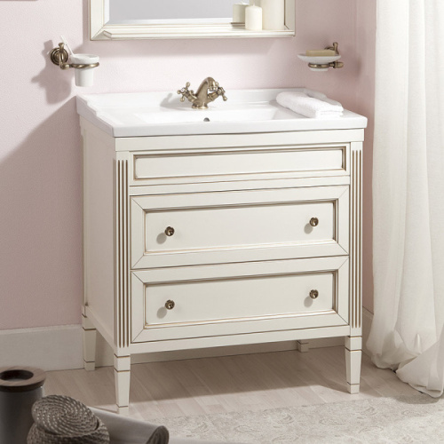 Тумба под раковину напольная Caprigo Albion Promo 68 см бежевая, классика, ретро - фото 3