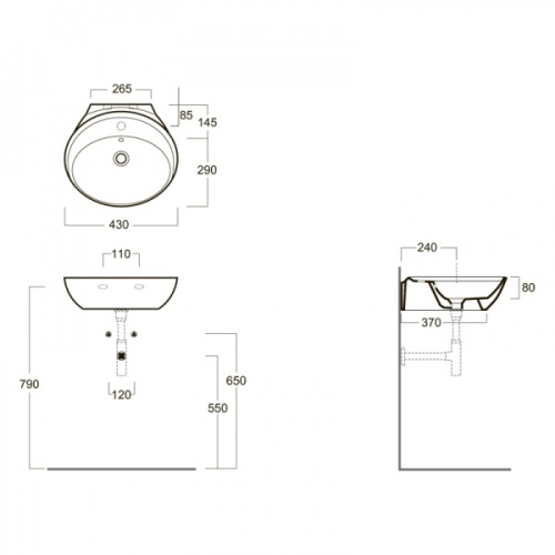 Схема, подвесные, накладные (на столешницу) - фото 2