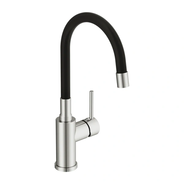 Смеситель для кухни Cersanit Melar хром/черный, с 1 монтажным отверстием - фото 9
