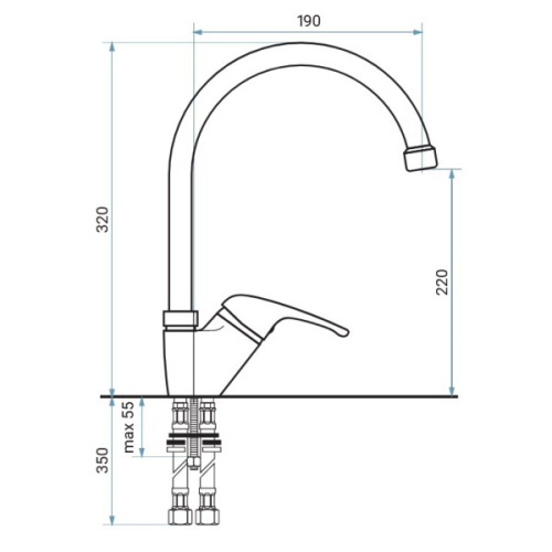 Смеситель для кухни Emmevi Ambra 9084 - фото 2