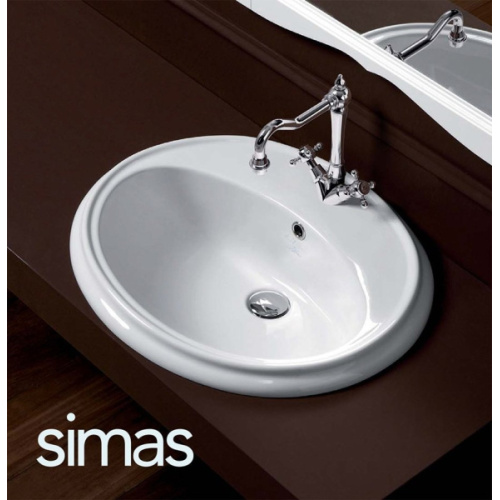 Раковина Simas Arcade 61 см белая, с 1 отверстием под смеситель - фото 4