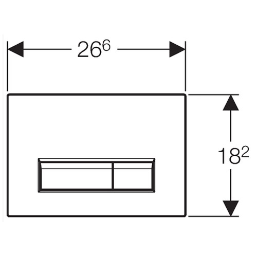 Клавиша смыва Geberit Sigma 40 белая/кнопки хром - фото 2