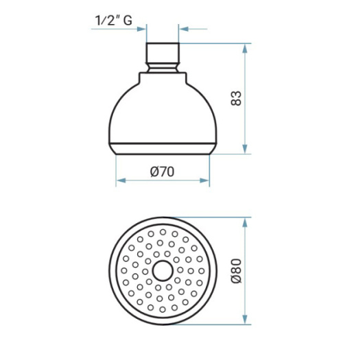 Верхний душ Emmevi CRC00654 - фото 2