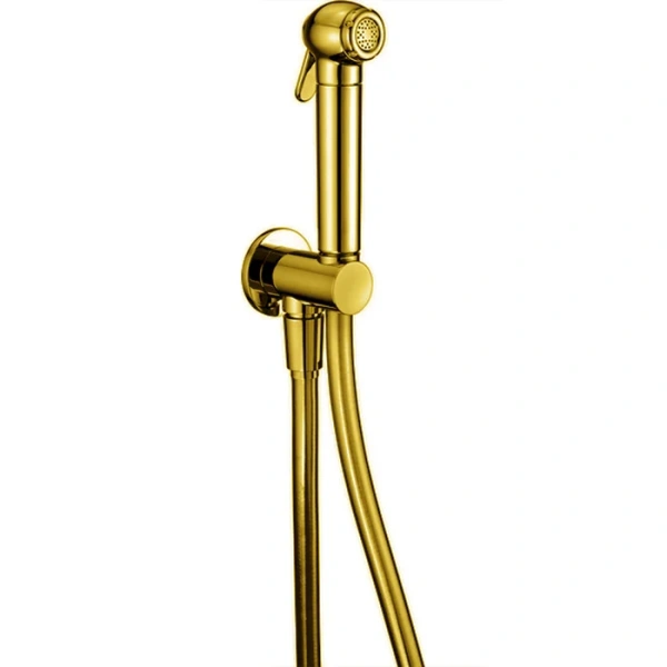 Гигиенический душ с держателем и шлангом Cisal Shower золото - фото 1