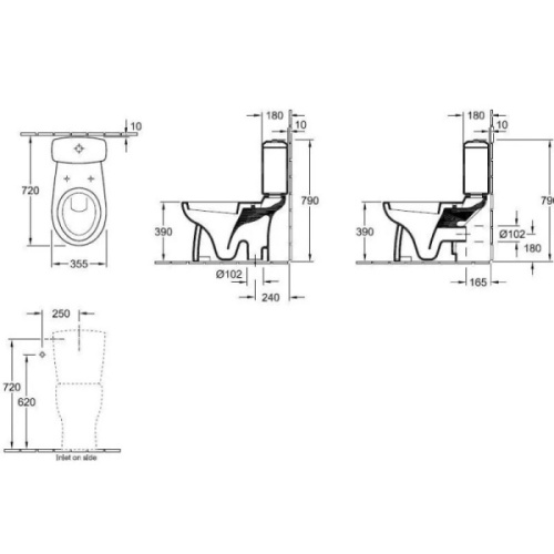 Унитаз Villeroy&Boch O.Novo 6C59 - фото 3