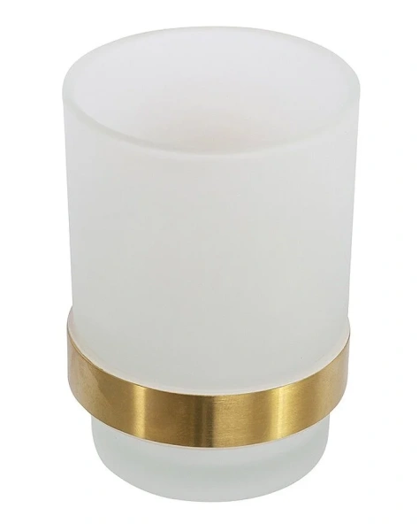 Стакан для ванной Cezares Relax брашированное золото - фото 3