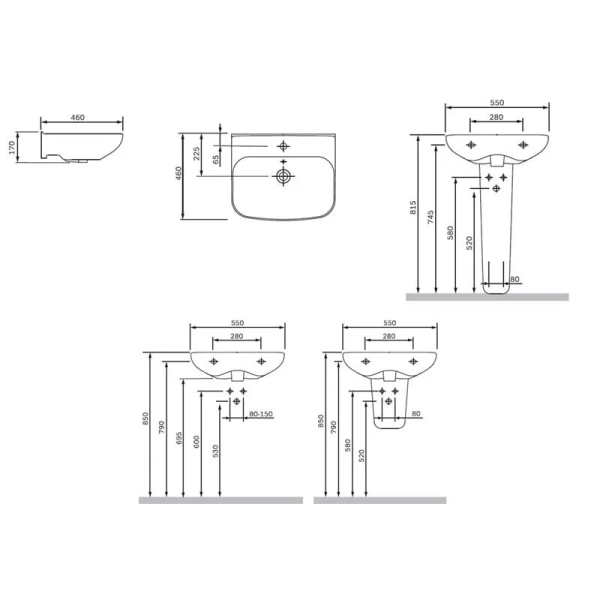 Раковина Am.Pm Like 55 см белая - фото 2