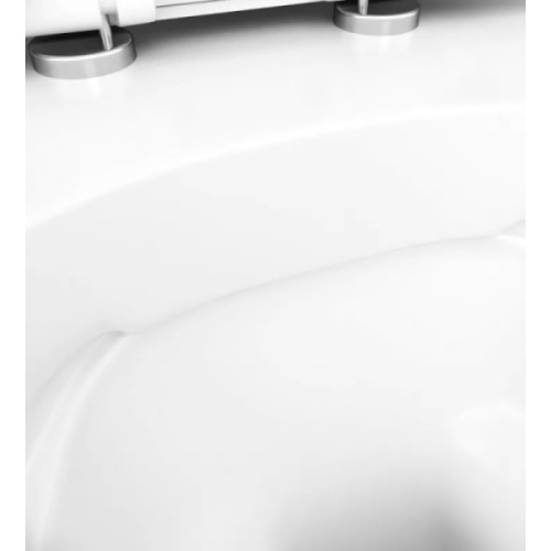 Унитаз с инсталляцией Am.Pm Like с сиденьем микролифт и клавишей глянцевый хром index_1 - фото 4