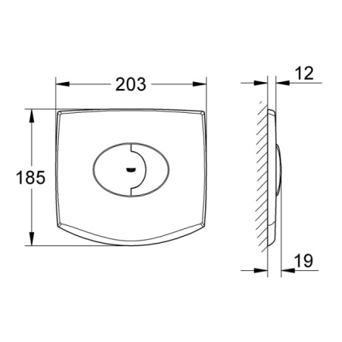 Смывная клавиша Grohe Chiara 38540000 - фото 2