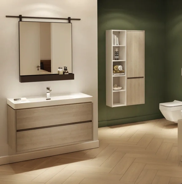 Раковина Cersanit Crea 80 см белая, прямоугольной формы - фото 5