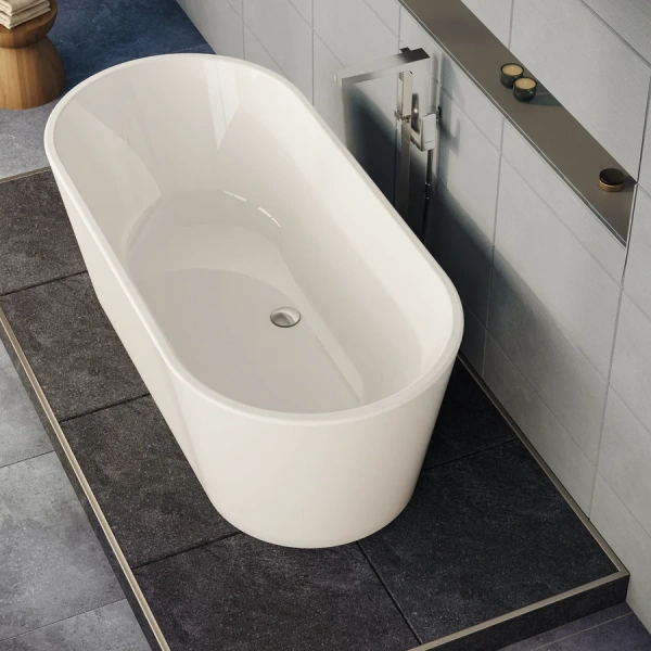 Ванна акриловая Vitra Geo 170 x 80 см, белая, 65370006000, без гидромассажа - фото 6