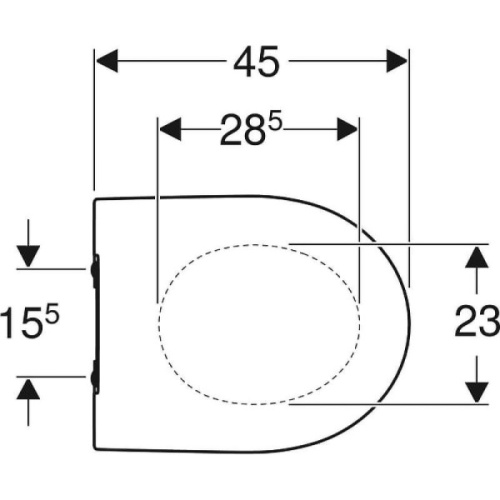 Крышка-сидение с микролифтом Geberit iCon дюропласт - фото 2