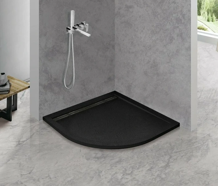 Душевой поддон Cezares Tray 90х90 см чёрный - фото 3