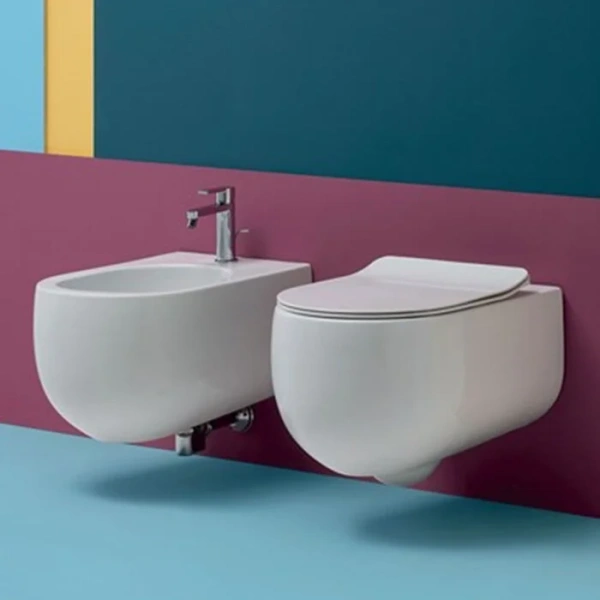 Унитаз подвесной Kerasan Flo фарфор, подвесные, встраиваемые - фото 3