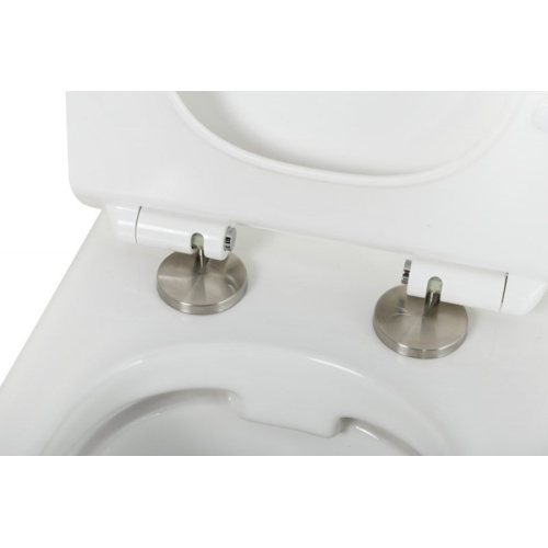 Унитаз подвесной Cezares Stylus безободковый, с горизонтальным, прямым выпуском, с прямым выпуском - фото 7