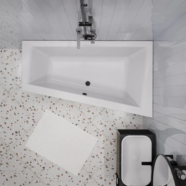 Ванна акриловая 1Marka Thomas 01том1710л / 01том1710п, 170 x 100 см, левая/правая, белый, белые - фото 7