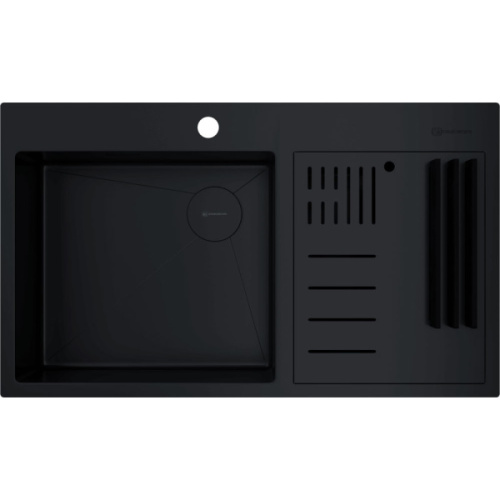 Мойка для кухни Omoikiri Akisame 86-2 Side GB 86 см графит - фото 1