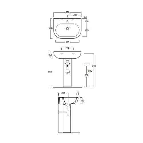 Раковина Simas E-line EL 05 - фото 3