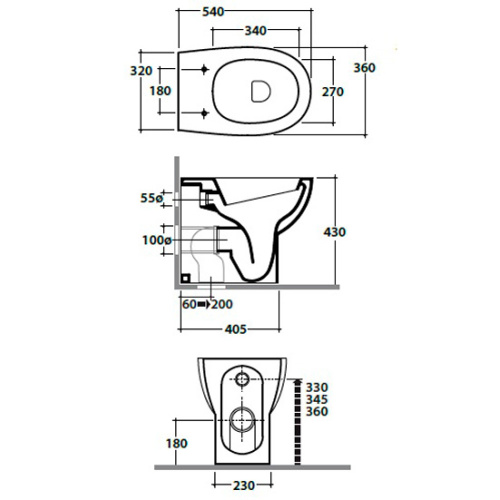 Схема, без бачка, со скрытым бачком - фото 3