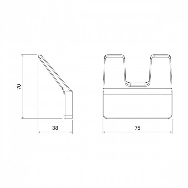 Крючок для ванной IDDIS Slide двойной, настенные - фото 5