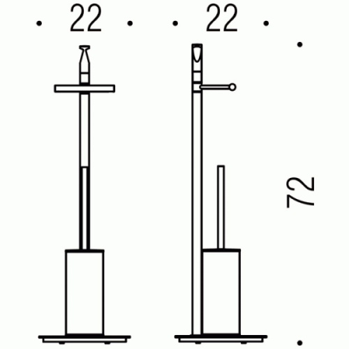 Стойка для ванной Colombo Planets хром - фото 3