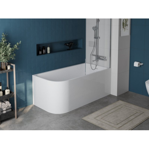 Ванна акриловая BelBagno 170x73 см левосторонняя - фото 4