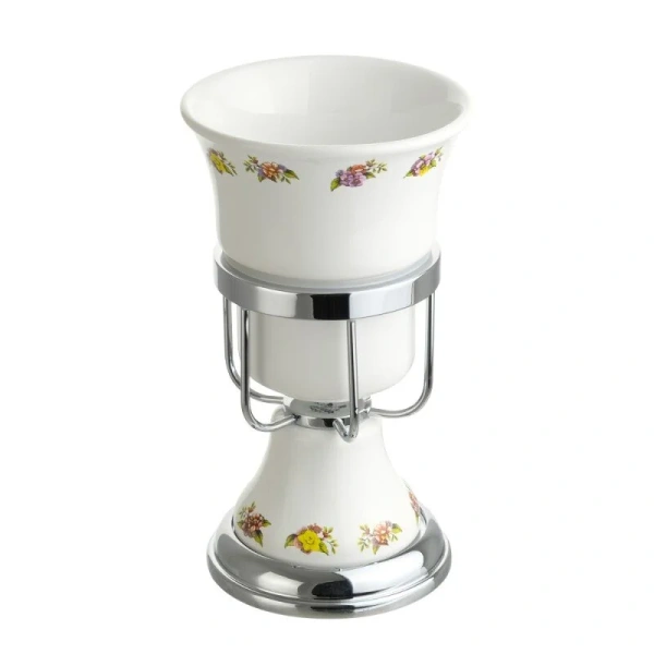 Стакан для ванной Migliore Provance 17 с цветочным декором