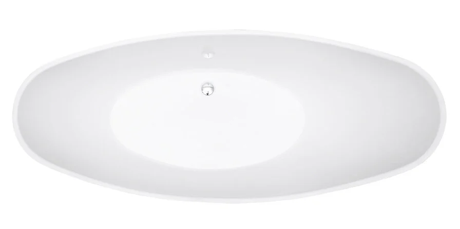 Акриловая ванна Abber 184х79 см белая, белые - фото 7