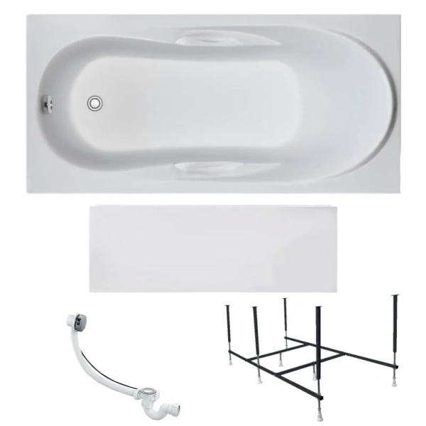 Ванна акриловая 1MarKa Medea 01ме1570кп, 150 x 70 см, цвет белый - фото 3