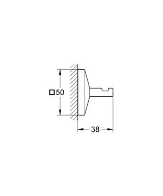 Крючок для ванной Grohe Allure Brilliant 40498000 - фото 2