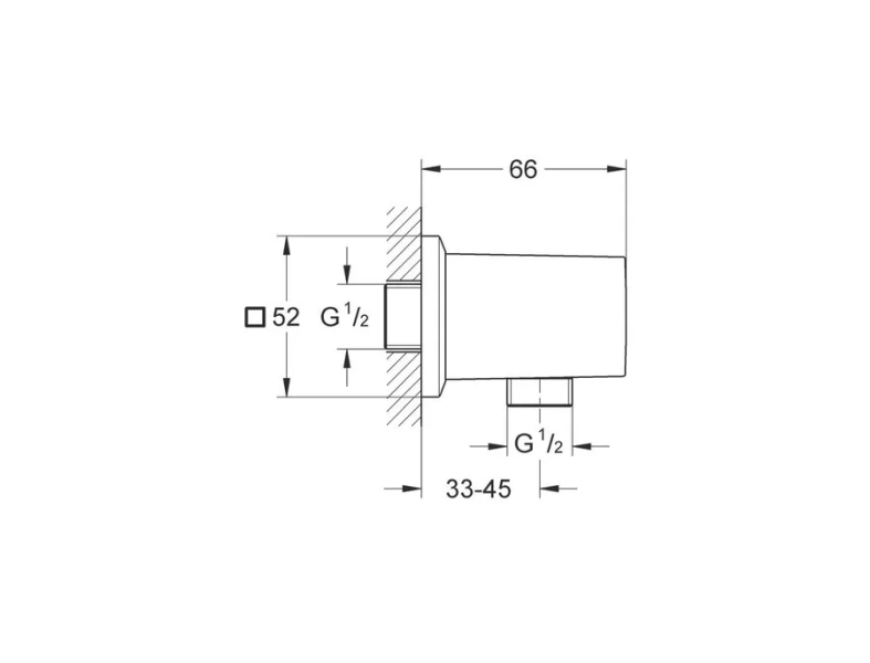 Подключение для душевого шланга Grohe Allure Brilliant 27707000 - фото 2